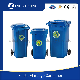  120L Virgin HDPE Customized Color Mobile Wheeled Recycle Plastic Dustbins Garbage Waste Bin