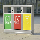  75L Galvanized Steel Light Duty Outdoor Trashcan with Lid