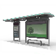  Popular Tempered Glass Bus Shelter Stainless Steel/Metal Bus Stop Shelter