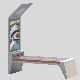 Outdoor Street Furniture Solar Light Box Advertising Park Garden Bench