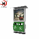  2/3/4 Compartments Stainless Steel Solar Light Box Dustbin