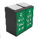  Outdoor Custom PC/Steel Recycle Bins Intelligent LED Dustbins