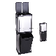  36L Stainless Steel of 2 Layer with 3- Compartments Pedal Trash Can Household L Double Layer Recycling Trash Garbage Can Waste Bin