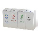 Indoor Stainless Steel Rubbish Bin with Swing Lid for School Garbage Can manufacturer