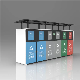  Outdoor/Indoor Advertising 6 Cabinet Recycling Dustbin