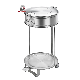 50L 100L Restaurant Stainless Steel Garbage Trash Bin