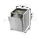  Rectangle Open Top Stainless Steel Trash Can Large Capacity Black Waste Paper Bin