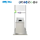 Heavybao Stainless Steel Trash Bin with Slogan Stand Outdoor Trash Can
