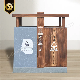 Stainless Steel Waste Bins Public Trash Bin and Double Wooden Trash Bin