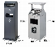  Ashtray Trash Bin Outdoor Trash Can Titanium Steel Has No Fingerprint Hotel Lobby Black Stainless Steel Ash Bin