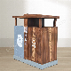  Brand OEM Custom Good Quality Pedal Trash Bins Outdoor Indoor Step-on Dust Bins Advertising Commercial Selective Metal Trash Cans Garbage Bins with Compartment