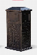 Aluminum Steel Outdoor Recycling Metal Trash Can Waste Bin