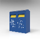  Metal Frame Park Trash Bin Dustbin with Solar Panel