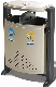 Public Garden Perforated Metal Outdoor Dustbin Perforated (HW-D01) manufacturer