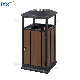 2019 Guangzhou Max Wooden Garden Trash Can with Ashtray for Park manufacturer