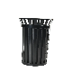  OEM Cheap Round Steel Big Trash Can for Outdoor Garden Eco-Friendly Metal Commercial Park