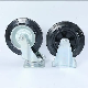 Wbd Dustbin Rubber Industrial Heavy Duty Swivel Plate 6 8 Inch Caster Wheel for Waste Bin