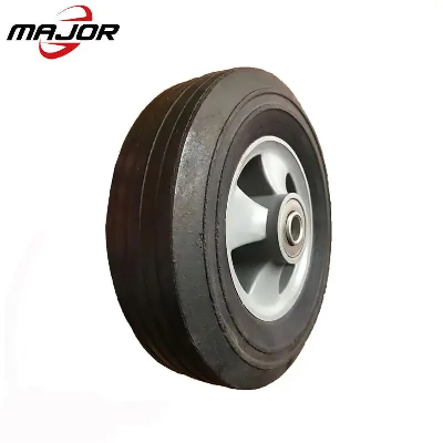 Dustbin Wheel Waste Bin Caster Wheels 7" 8" 10" Rubber Sold Wheel