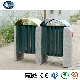  Huasheng Best Seller Commercial Steel Trash Bin Stainless Steel Dustbin50L Pedal Bin Rectangular Dual Sensor Bin