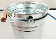  Stainless Steel Bucket with Flower Logo and Handle