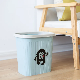  8215 Household Living Room Bathroom Durable Plastic Trash Can