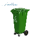 Plastic Large Kitchen Trash Cans 120L with Lid with Wheels - Swallow