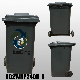  Recycling 1/6 240L Plastic Garbage Bin Rubber Wheel for Outdoor