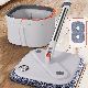 Mop and Bucket with Self Set Upgraded Square Microfiber Spinning Mop Clean Dirty Water Separate Design manufacturer