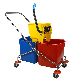 60L Side-Press Double Mop Wringer Trolley Bucket