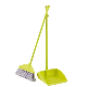  Household Cleaning Plastic Fine Soft Bristle Broom and Dustpan Set
