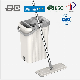  Squeeze Flat Mop with 1 Bucket for Wet Dry Floor Cleaning with Hand Free