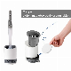 Hot Bathroom Plastic Holder with Soap Dispensing Head Soft TPR Cleaning Silicone Toilet Brush