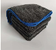 1000GSM 40*40cm Gray Thickened Towel Double Composite Coral Fleece Car Towel manufacturer