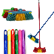  Household Items Plastic Broom with Wooden Stick