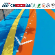  Easy Cleaning Scratch Resistant PU Coating Seamless Rubber Commercial Flooring