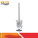  Brass Standing Toliet Brush Holder with Glass Cup Mx-Ls94A