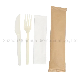  Quanhua New Design Biodegradable Disposable Cornstarch Cutlery Fork Portable Plastic Cutlery