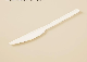  Disposable Plastic Sundae Ice Cream Scoop Thickened Transparent Three-Flower 7-Inch New Knife and Fork Spoon Frosted Handle Fork