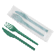  Quanhua Custom Plastic Cutlery Knives and Forks Portable Disposable Degradable Cutlery Knives and Forks