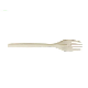  Cornstarcheco-Friendly Disposable Tableware Biodegradable Flatware Take Away Food Fork Corn Starch Plastic 6 Inch Disposable for