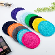  Make up 100% Pure Microfiber Coral Fleece Cosmetic Pad Cleaning Cloth Face Towel Wholesale Facial Organic Round Makeup Remover Pads