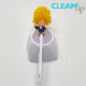 Hot Sale Bathroom Cleaning Tools Yellow Plastic Toilet Brush with Holder Set