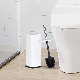  Natural Bamboo Plastic Toilet Bowl Cleaner Brush with Holder