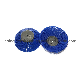  Blue PP Wire Cup Brush for Sanitation Machine (YY-871)
