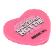  Compact Heart Mirror with UV Printing