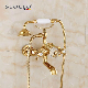  Stocco Luxury Crystal Handle Bathtub Gold Brass Faucet with Hand Shower Telephone Type Bath Faucets Sets Mixer Tap Wall Mounted