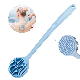  Long Handle Shower Gel Sponge Bath Brush with Handle Exfoliating Scrub