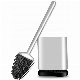 Clean Home Tool Durable TPR Cleaning Silicone Toilet Brush with Holder manufacturer