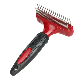 Popular Stainless Steel Needle Rake Shaped Pet Grooming Brush