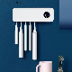  Ortonbath Wholesale Wall Mount Hands Free Squeezer Automatic Toothpaste Dispenser Toothbrush Holder Set for Bathroom